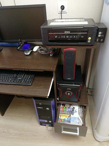 Стол компьютерный Джаз-24 правый венге фото покупателя 58