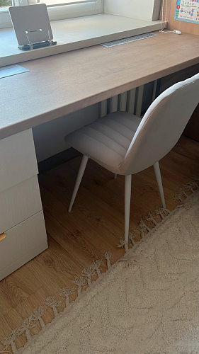 Стул на металлокаркасе Дани П бежевый / черный фото покупателя 13