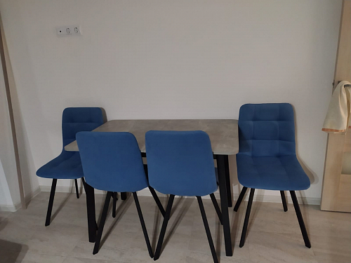 Стул на металлокаркасе Чилли зеленый / белый каркас фото покупателя 231