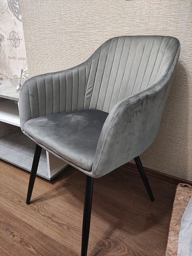 Стул на металлокаркасе Slam тёмно-серый фото покупателя 70