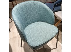 Стул на металлокаркасе Milan бирюзовый из шоурума 2