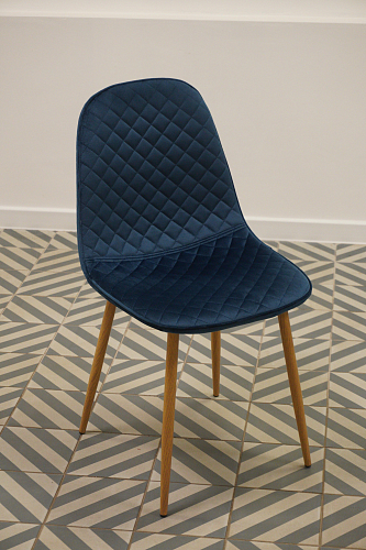 Стул на металлокаркасе Capri dark beige / white из шоурума 7