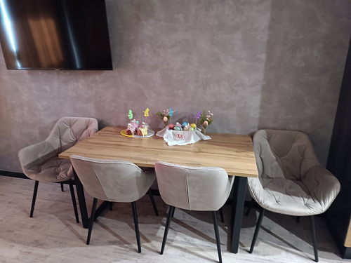 Деревянный стол Лота Лофт 120х75 белый матовый / дуб крафт золотой фото покупателя 969