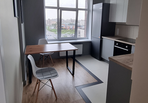 Деревянный стол Лота Лофт 140х80 дуб крафт табачный / черный матовый фото покупателя 858