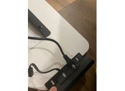 Компьютерный стол Маркос 140х80 голубой / черный фото покупателя 6