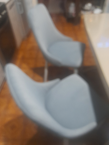 Стул на металлокаркасе Kora light blue / white фото покупателя 444