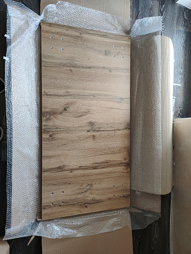 Стол Тринити Лофт 120 32 мм дуб галифакс табако / черный матовый фото покупателя 581