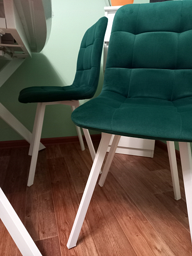 Стул на металлокаркасе Чилли горчичный / черный фото покупателя 289