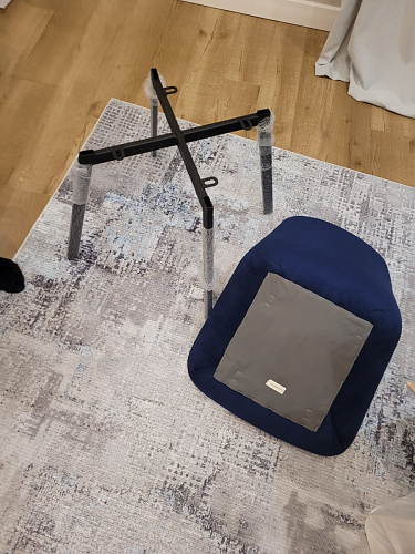 Стул на металлокаркасе Челси К крутящийся бирюзовый / черный фото покупателя 92