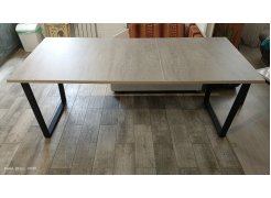 Стол Лота Лофт 120 25 мм сабия / черный матовый фото покупателя 552