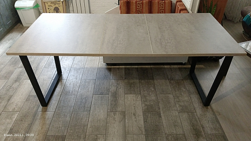 Деревянный стол Лота Лофт 140х80 дуб крафт табачный / черный матовый фото покупателя 552