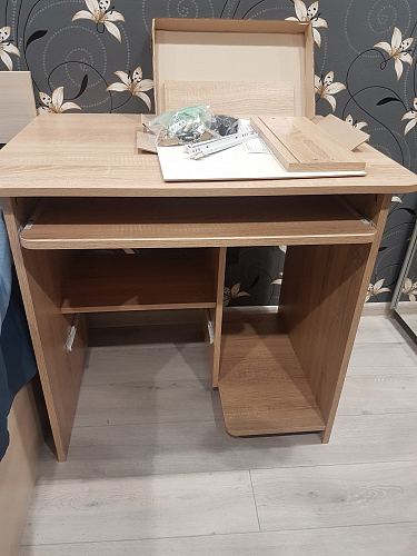 Стол компьютерный КСТ-10.1 бетон фото покупателя 21