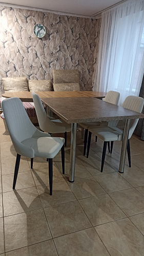 Стул на металлокаркасе Kora black / gray фото покупателя 43