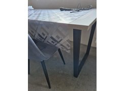 Стол Лота Лофт 140 25 мм юта / белый матовый фото покупателя 897