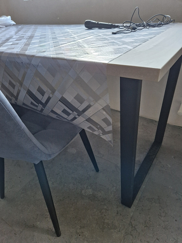 Деревянный стол Лота Лофт 120х75 белый матовый / дуб крафт золотой фото покупателя 897