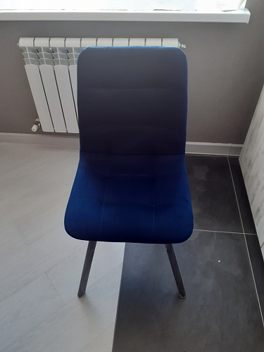 Стул на металлокаркасе Чилли синий / белый фото покупателя 1169