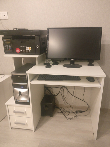 Компьютерный стол Джаз-24 левый дуб сонома фото покупателя 18