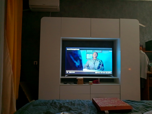 Готовая гостиная Румба белый / белый глянец  - Уцененный экземпляр фото покупателя 98