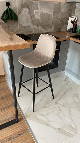 Барный стул Лофт линкольн белый / белый матовый фото покупателя 31