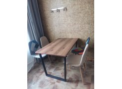 Стол Лота Лофт 140 25 мм юта / белый матовый фото покупателя 141