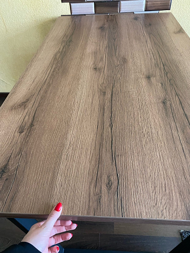 Стол раскладной Лота Лофт 120 25 мм юта / черный матовый фото покупателя 121