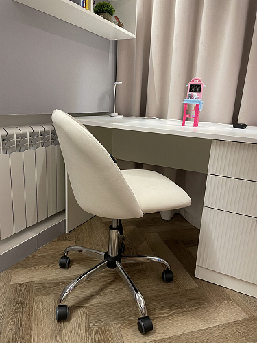 Компьютерное кресло Melody/Мелоди молочное фото покупателя 89