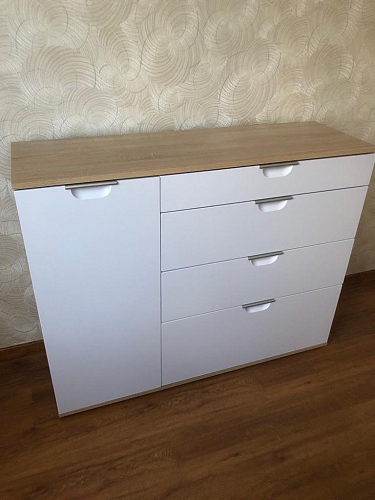 Комод Кастор белый глянец фото покупателя 3