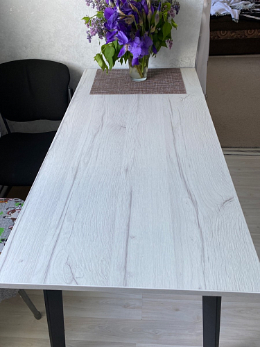 Стол Тринити Лофт 120 25 мм черный матовый / юта фото покупателя 218