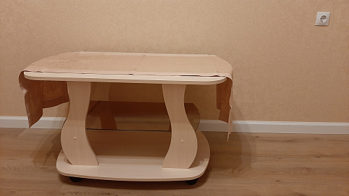 Журнальный стол Барон 2 вишня оксфорд фото покупателя 1