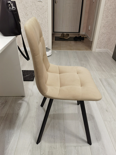 Стул на металлокаркасе Чилли К кирпичный / черный фото покупателя 277