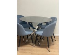 Стул на металлокаркасе Gabi blue / black фото покупателя 646