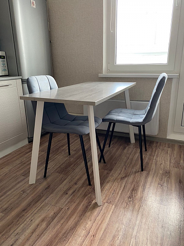 Стол Тринити Лофт 120 32 мм бетон / черный матовый фото покупателя 407