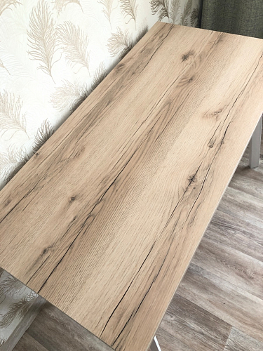 Стол Тринити Лофт 120 25 мм черный матовый / дуб делано темный фото покупателя 218