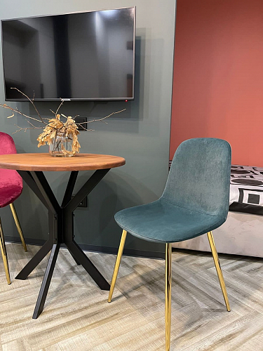 Стул на металлокаркасе Dabl 01 champagne / gold фото покупателя 162