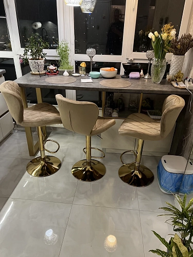 Барный стул Porch beige / chrome фото покупателя 8