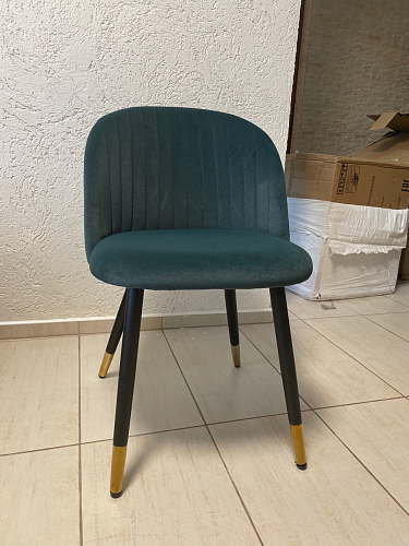 Стул на металлокаркасе Gabi 1 light purple / black / gold фото покупателя 103