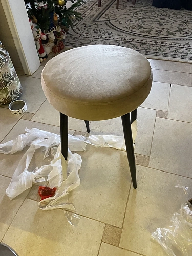 Барный стул Plato dark beige фото покупателя 2