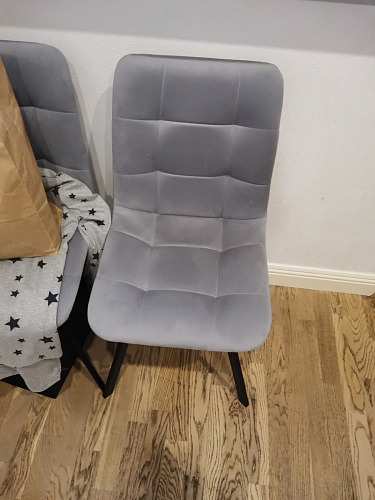 Стул на металлокаркасе Чилли черный / зеленый фото покупателя 1370