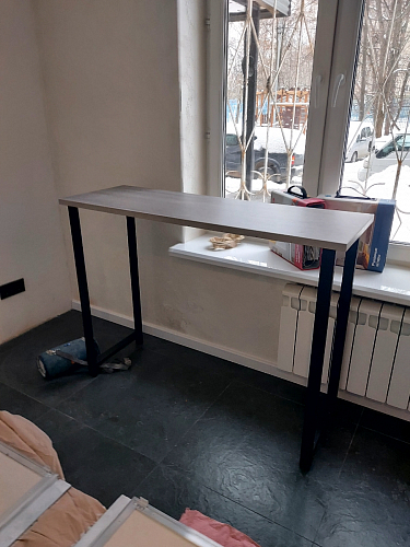 Барная стойка Дилан Лофт 120х40х110 бетон фото покупателя 73