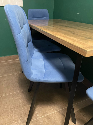 Стул на металлокаркасе Чилли зеленый / черный фото покупателя 1040