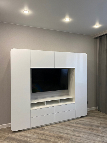 Готовая гостиная Румба белый / белый глянец  - Уцененный экземпляр фото покупателя 17