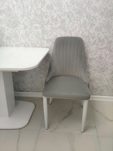 Стул на металлокаркасе Kora dark gray / black фото покупателя 83