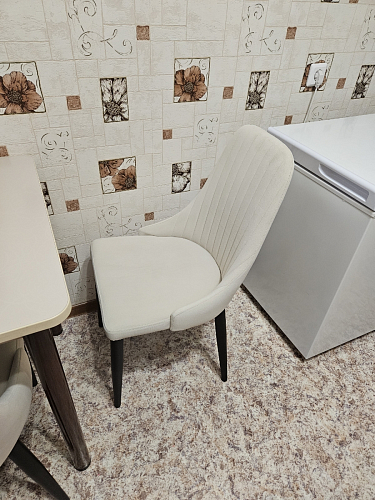 Стул на металлокаркасе Kora light blue / white фото покупателя 372