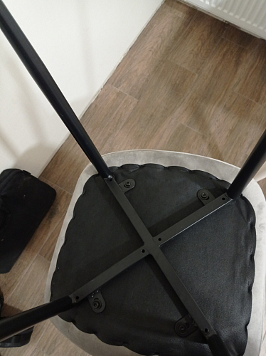 Стул на металлокаркасе Capri dark beige / white фото покупателя 16