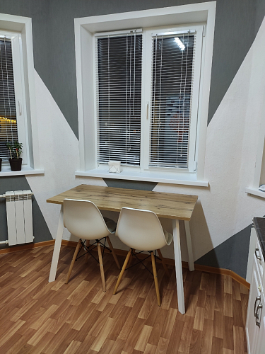 Стол Тринити Лофт 120 32 мм дуб галифакс табако / черный матовый фото покупателя 689