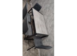 Стол Центавр 120(160)х70х75 файерстоун / черный матовый фото покупателя 12