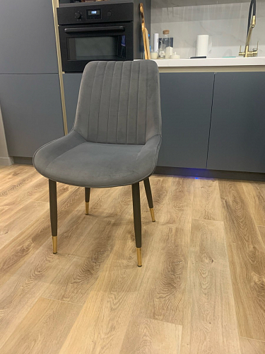 Стул на металлокаркасе Seda 01 blue / gold / black фото покупателя 51