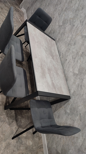 Стол Центавр бетон / графит фото покупателя 12