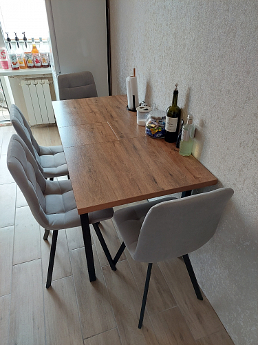 Комплект стульев Чилли 2 шт бежевый / черный фото покупателя 71