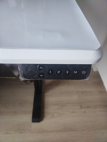 Компьютерный стол Маркос с механизмом подъема 120х75х75 черный / кантри орех фото покупателя 52